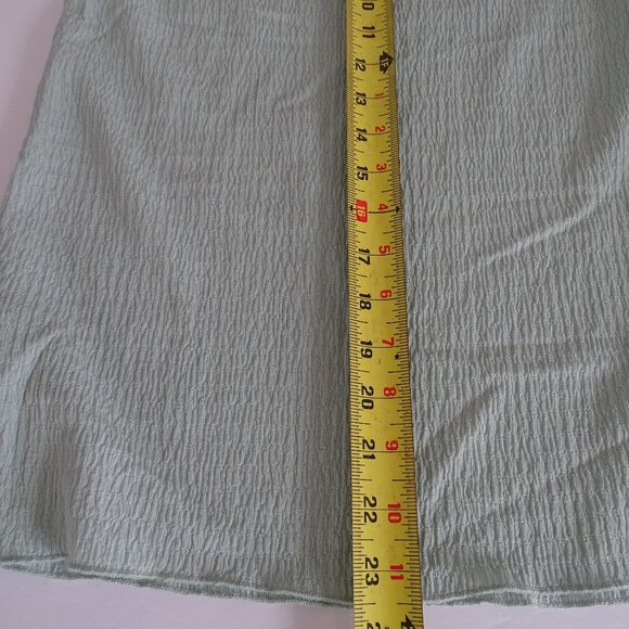 Wishlist Mint Green Woven Sleeveless Top Women Size S High Neck Textured - Picture 8 of 8